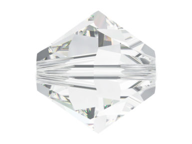 Kristāla pērle Swarovski rombs 5328 6mm 14gab. 001 crystal