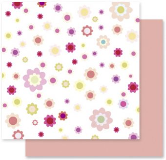Paber Scrapbooking Folia 30.5×30.5/190g Flowers 01
