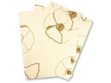 Note paper A4 mulberry paper Wild Rose 80g white