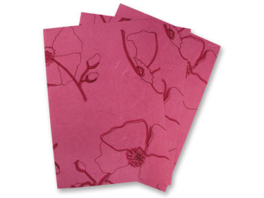 Note paper A4 mulberry paper Wild Rose 80g orchid