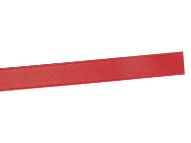 Satin ribbon with selvage 10mm 1m 19 wine-red