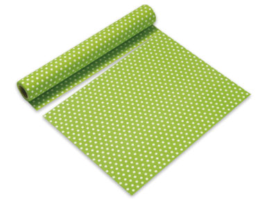 Paberlaudlina 0.4×3.6m rullis Just Dots Green