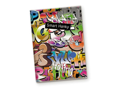 Popierinės nosinės Smart Hanky 10vnt. 3 sluoksnių Graffiti