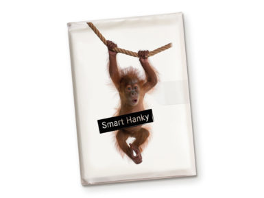 Popierinės nosinės Smart Hanky 10vnt. 3 sluoksnių Monkey