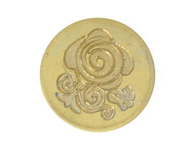 Sealing coin Manuscript 25mm Rose