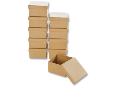 Kartoninė dėžutė 7.5x7.5x4.5cm kvadratas