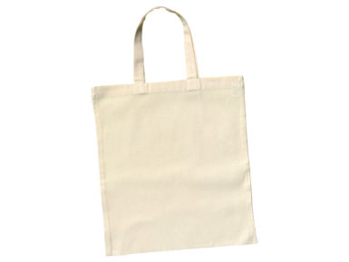 Cotton shopping bag 38x42cm short handles