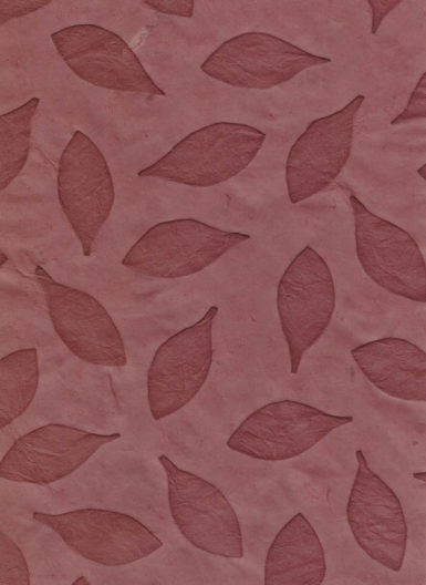 Nepālas papīrs A4 Leaves Imprint VD Cranberry