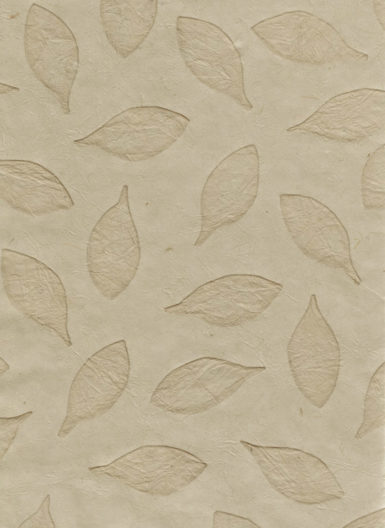 Lokta Paper A4 Leaves Imprint VD Espresso