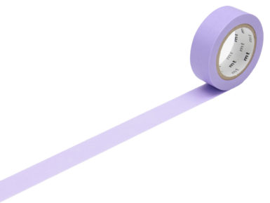 Washi dekoratyvi lipni juostelė mt 1P basic 15mmx10m lavender