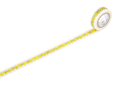 Washi dekoratyvi lipni juostelė mt minä perhonen 15mmx10m choucho yellow