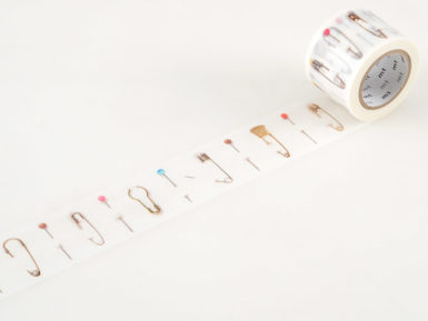 Washi dekoratyvi lipni juostelė mt ex 35mmx10m safety pin/dress pin R