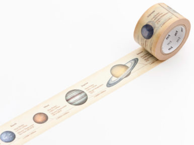 Washi dekoratyvi lipni juostelė mt ex 30mmx10m encyclopedia solar system