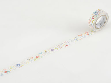 Washi dekoratyvi lipni juostelė mt ex 15mmx10m colorful POP