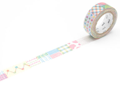Washi dekoratyvi lipni juostelė mt ex 15mmx10m crayon