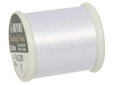 Threading yarn for Delica-Rocailles 0.27mm 50m 100 snowwhite