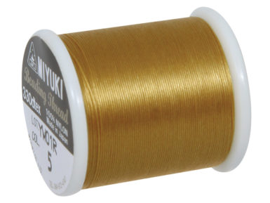 Threading yarn for Delica-Rocailles 0.27mm 50m 616 gold
