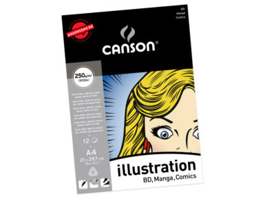 Drawing pad Illustration A4/250g 12 sheets
