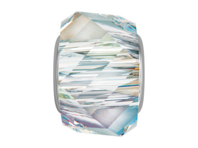Krištolinis karoliukas Swarovski BeCharmed heliksas 5928 14mm 001AB crystal aurore boreale