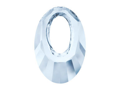 Piekariņš Swarovski ovāla ar caurumu 6040 20mm 001BLSH crystal blue shade