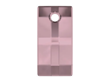 Pakabukas Swarovski kvadratas 6696 20mm 001ANTP crystal antique pink