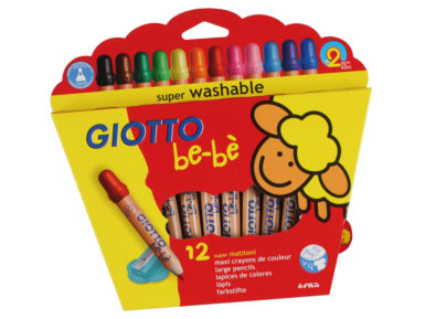 Superlarge pencils Giotto Be-Be 12pcs+sharpener