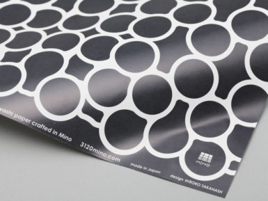 Gift wrap paper 3120mino 500x700mm bubble printed in dark gray