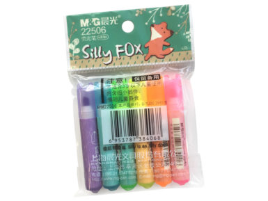 Tekstimarker M&G Silly Fox 6tk