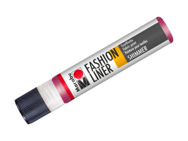 Tekstila krāsu kontūrs Fashion Liner 25ml 505 glitter-raspberry