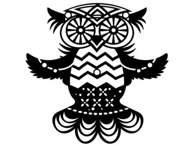 Šablons Marabu Silhouette 15x15cm Flying Owl