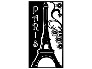 Šabloon Marabu Silhouette A4 Romantic Paris