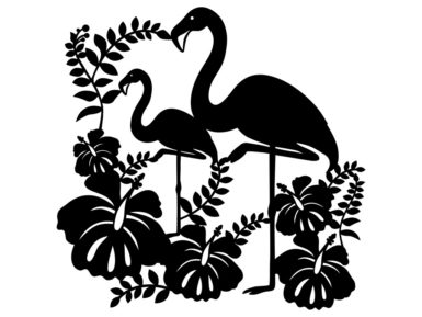Šablons Marabu Silhouette 30x30cm Flamingo