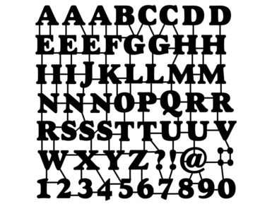 Stencil Marabu Silhouette 30x30cm ABC&Numbers 