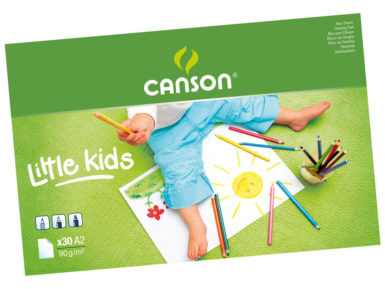 White drawing pads Canson Kids A2/90g 30 sheets