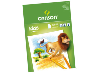 Zīmēšanas bloks Canson Kids A4/90g 30 lapas