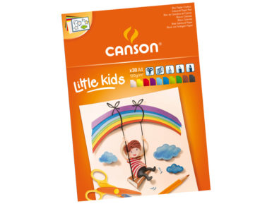 Kartong värviline Canson Kids A4/120g 30 lehte