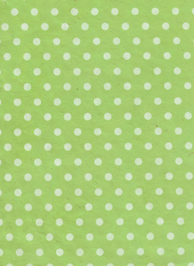 Nepalietiškas popierius A4 Medium Dot White on Lemon Green
