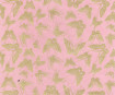 Lokta Paper A4 Butterfly Gold on Pink
