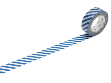 Masking tape mt 1P deco 15mmx10m stripe marine blue