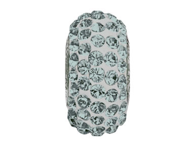 Crystal bead Swarovski BeCharmed Pave slim 81101 13.5mm 215 black diamond