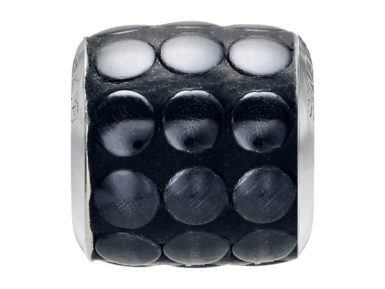 Crystal bead Swarovski BeCharmed Pave metallic 80701 9.5mm 02 black polished