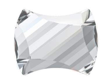 Kristallkivi Swarovski Flat Back Hotfix curvey 2540 12×9.5mm 001 crystal