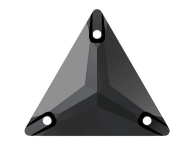 Krištolo karoliukai siuvinėjimui Swarovski trikampis 3270 16mm 280 jet