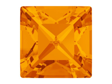 Crystal fancy stone Swarovski square 4428 8mm 259 tangerine