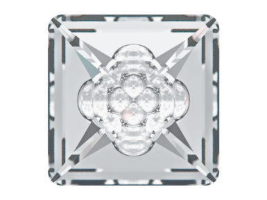 Kristāla akmentiņš Swarovski kvadrāts 4481 16mm 001 crystal
