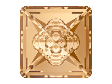 Kristāla akmentiņš Swarovski kvadrāts 4481 16mm 001GSHA crystal golden shadow