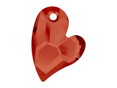 Ripats Swarovski süda 6261 27mm 001REDM crystal red magma