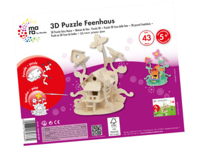 3D puzzle puidust Marabu Kids Fairy House 43 osa