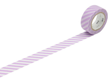 Washi līmlente mt fab 15mmx10m stripe lavender