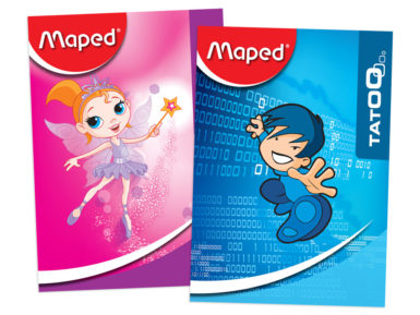 Exercise book Maped 12 sheets 16 lines assortment II